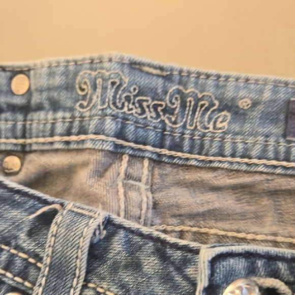 Miss Me Denim Jeans with Silver Embroidery - Picture 8 of 13